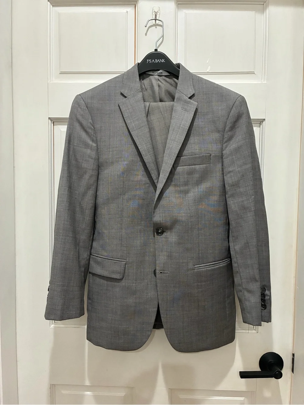 Jos. A. Bank Light Gray Men's Two-Button Suit